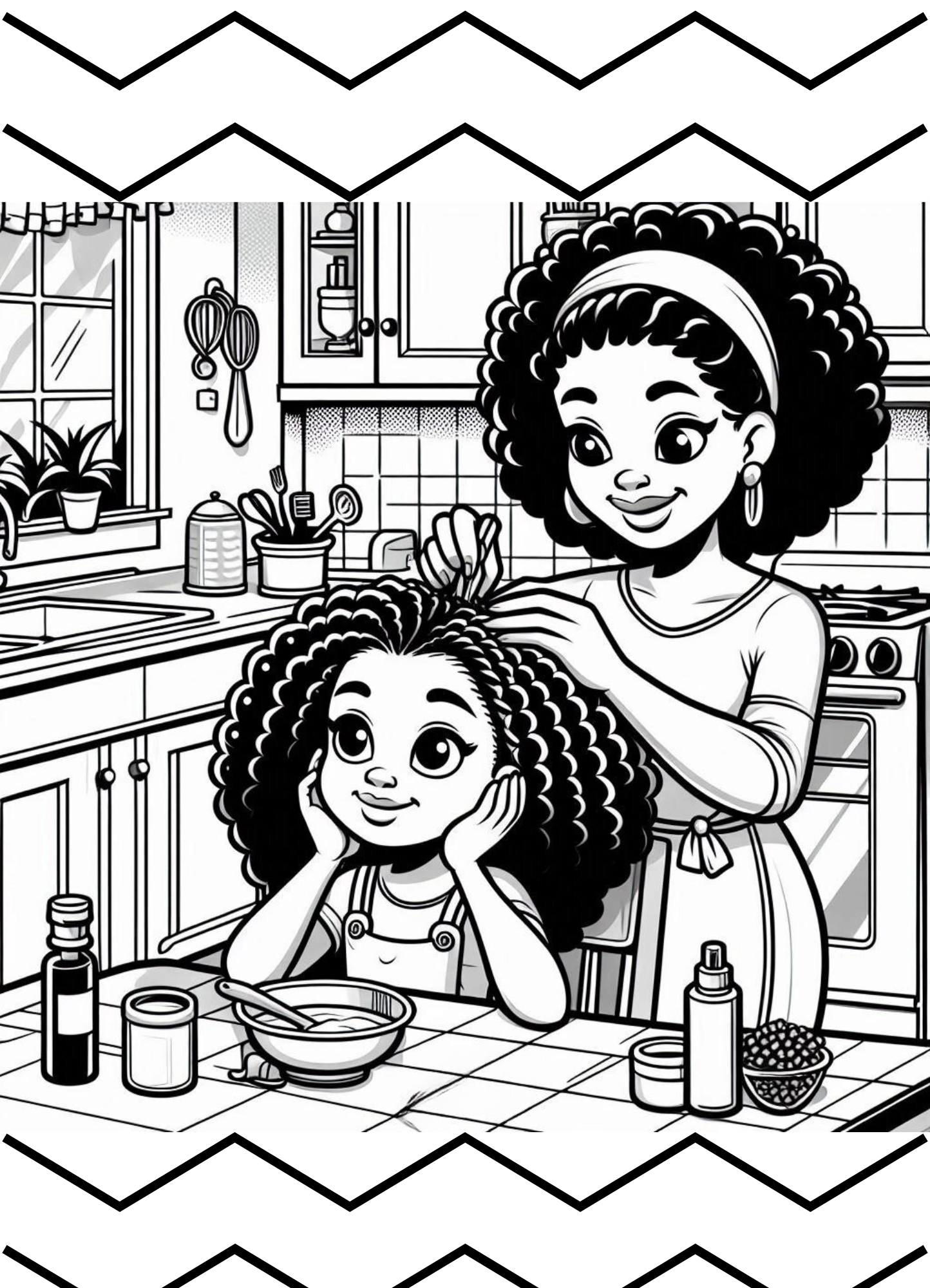 Positive Vibes: Color and Activity Book For Black Girls
