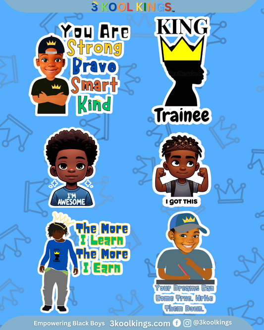 Black Boy Joy Affirmation Stickers