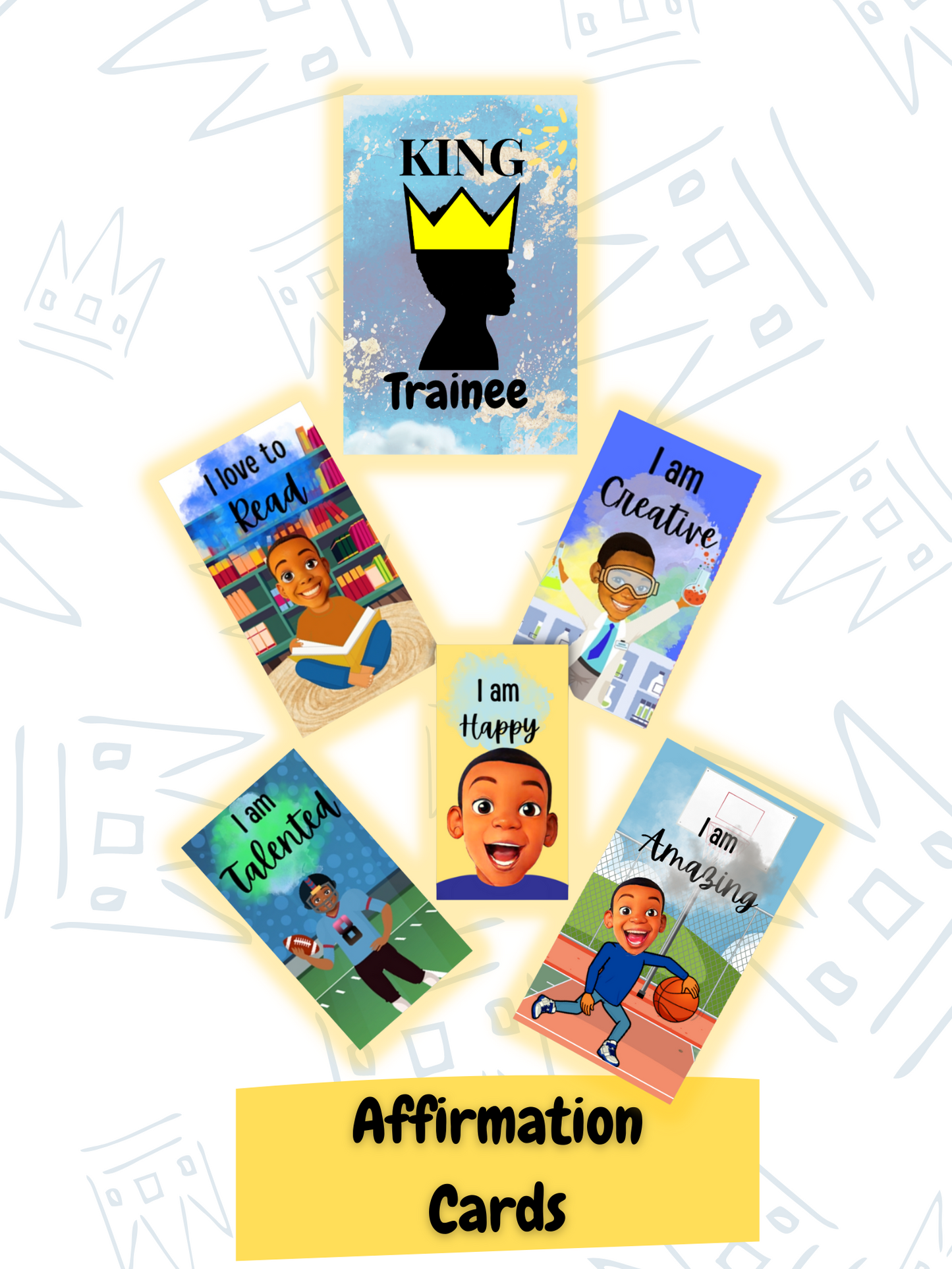 King Trainee Affirmation Card Deck (30 count)