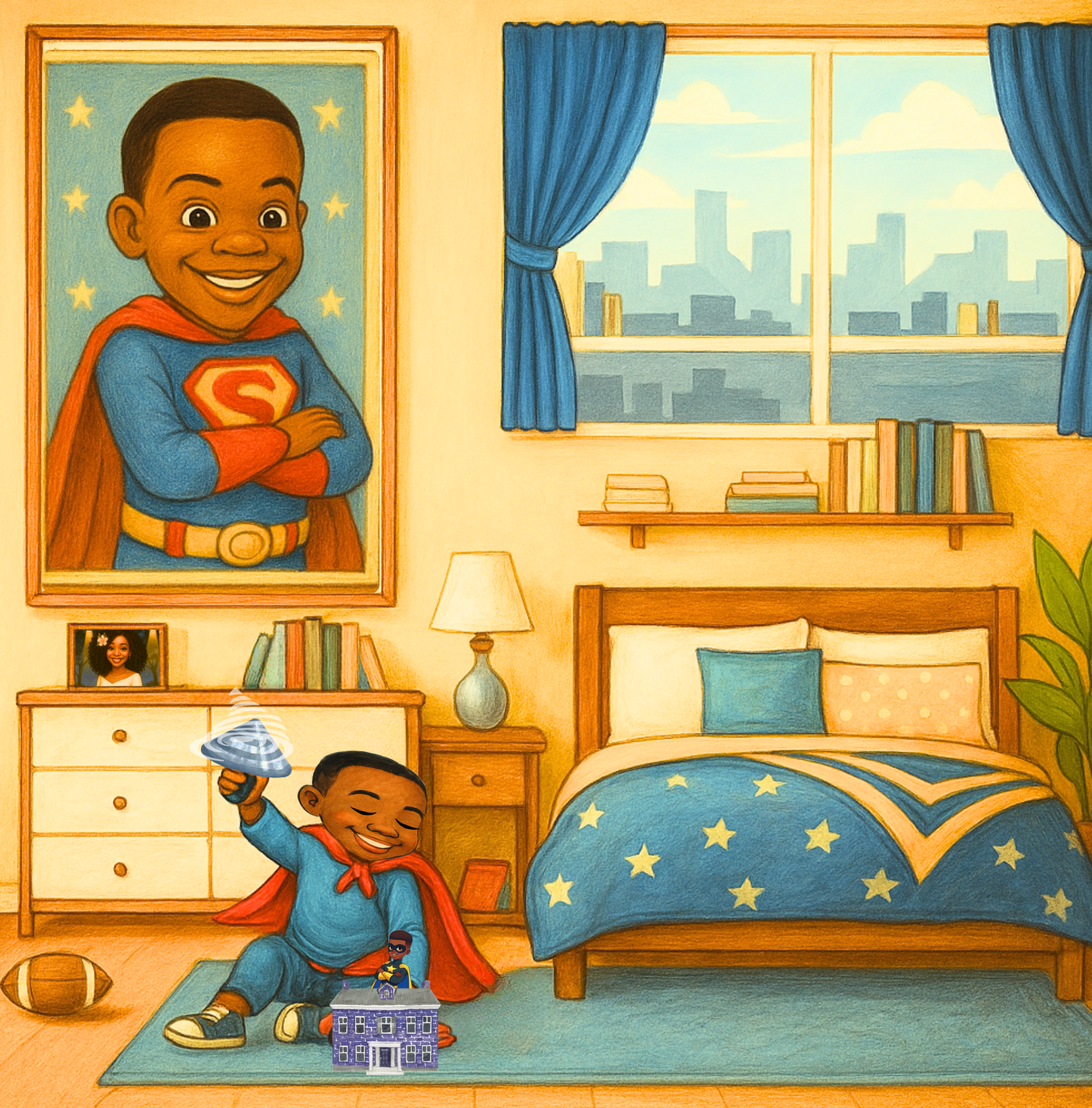 I want To Be a Superhero When I Grow Up | Book With Bonus Superhero Cape and mask!