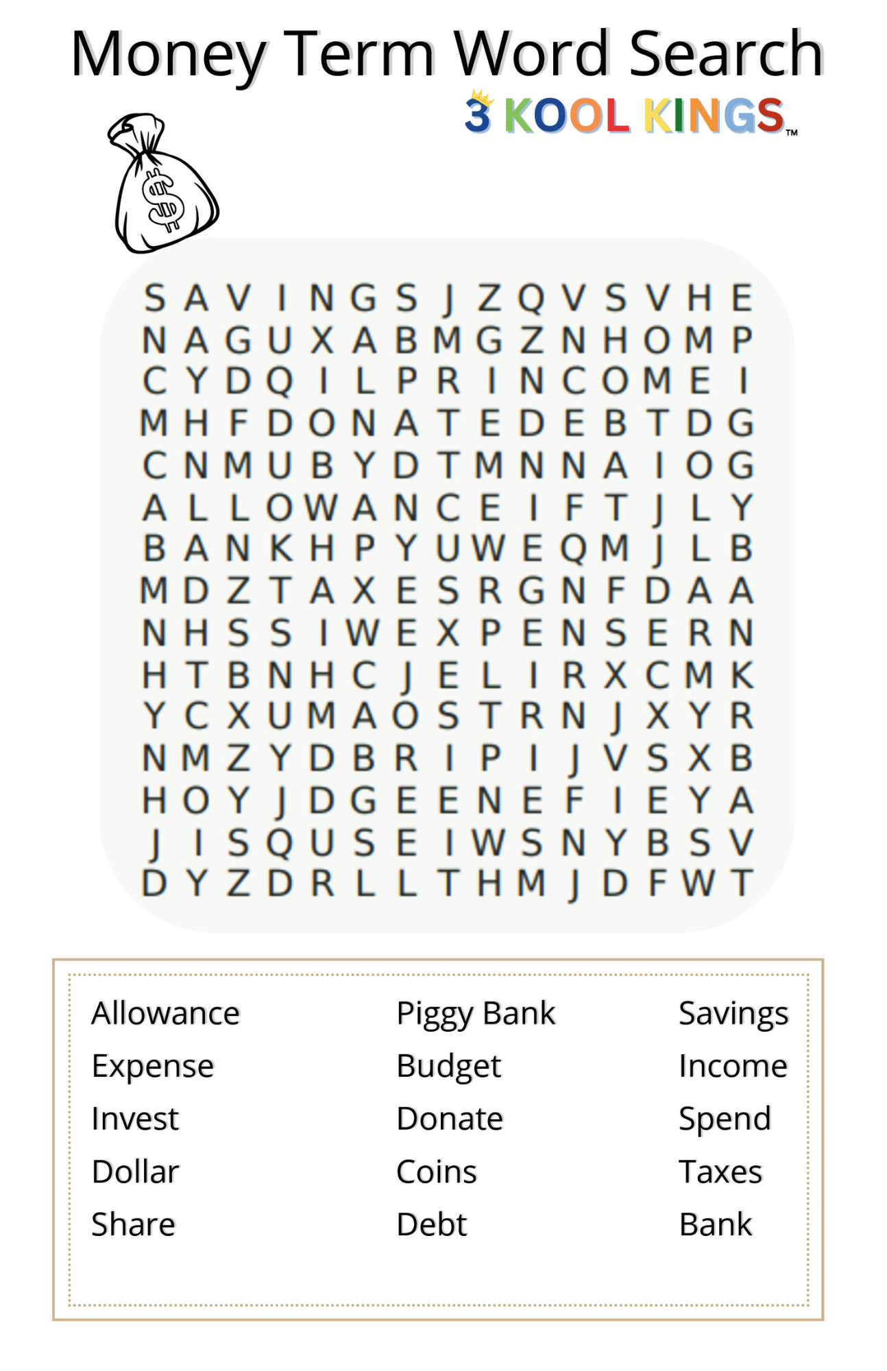 Little Learners Financial Literacy Bundle
