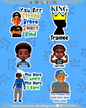 Black Boy Joy Affirmation Stickers