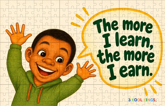 The More I Learn, the More I Earn – Read & Play Puzzle + Digital Book